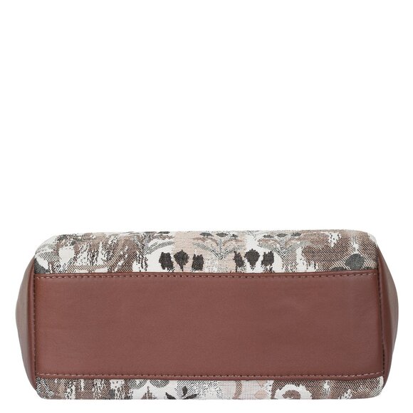 Abstract Print Tapestry Hobo Crossbody Bag for Women, Leather Shoulder Sling Bag - Picture 6 of 8